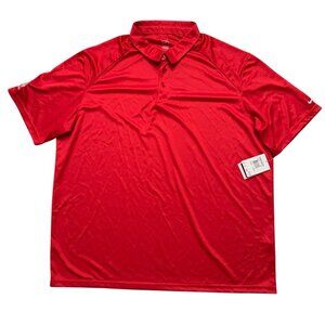 Nike Polo Shirt Mens 3XL Dri-Fit Short Sleeve Performance Golf Stretch Red NEW